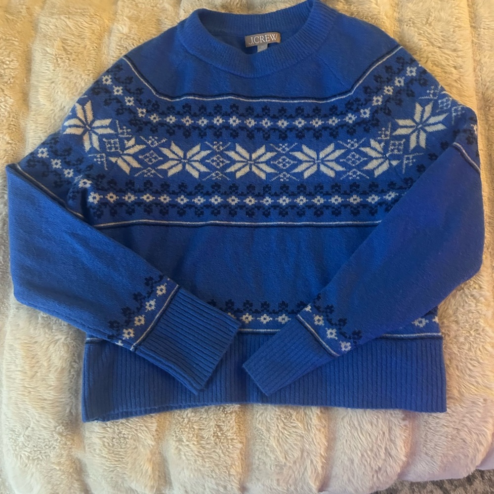 J Crew Fair Isle Sweater in Supersoft Yarn